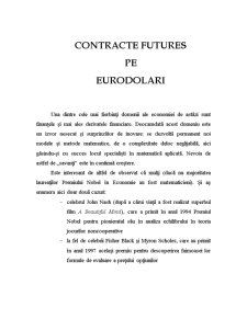 Contracte Futures pe Eurodolari - Pagina 1