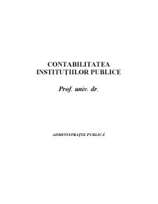 Contabilitatea Instituțiilor Publice - Pagina 1