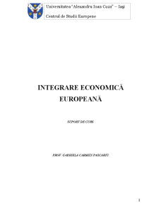Integrare Economică Europeană - Pagina 1