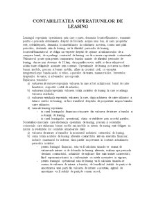 Contabilitatea operațiunilor de leasing - Pagina 1