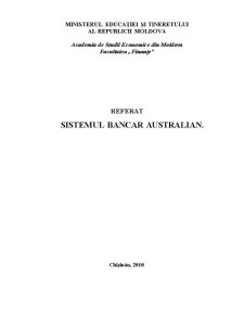 Sistemul Bancar Australian - Pagina 1