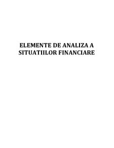 Elemente de analiză a situațiilor financiare - Pagina 1