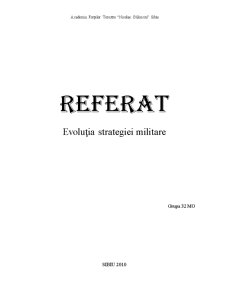 Strategie Militară - Pagina 1