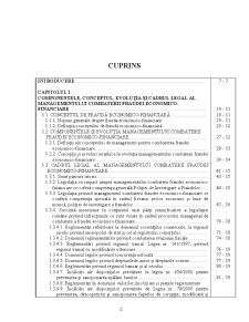 Directii si Modalitati Manageriale pentru Eficientizarea Activitatilor de Combatere a Fraudei Economico-Financiare la Nivelul Judetului Sibiu - Pagina 2