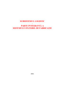 Subsistemul Logistic - Pagina 1