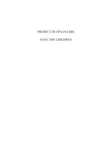 Proiect de finanțare - Save the children - Pagina 1