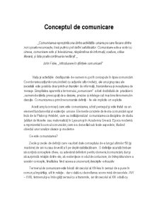 Conceptul de Comunicare - Pagina 1