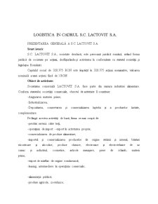 Proiect logistică - studiu de caz SC Lactovit SA - Pagina 2