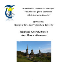 Dezvoltarea Turismului Rural în Barsana-Maramures - Pagina 1
