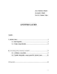 Antonio Lauro - Pagina 1