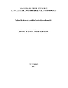 Sistemul de Achiziții Publice din România - Pagina 1