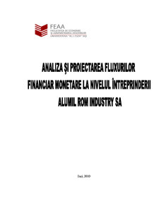 Analiza și Proiectarea Fluxurilor Financiare - Pagina 1
