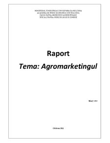Agromarketingul - Pagina 1