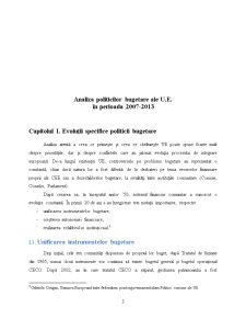 Analiza Politicilor Bugetare ale Uniunii Europene în Perioada 2007-2013 - Pagina 3
