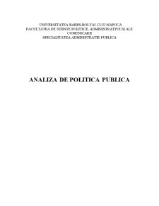 Analiză de politică publică - Pagina 1