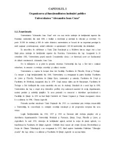 Organizarea și funcționalitatea insitutiei publice - Universitatea Alexandru Ioan Cuza - Pagina 2