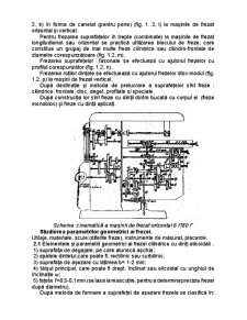 Studierea Construcției și Schemei Cinematice a Mașinii de Frezat - Pagina 3