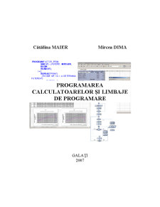 Programarea Calculatoarelor și Limbaje de Programare - Pagina 1
