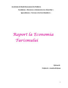 Raport la Economia Turismului - Pagina 2