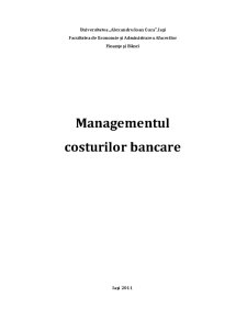 Managementul Costurilor Bancare - Pagina 1