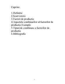 Combinarea factorilor de producție - Pagina 2