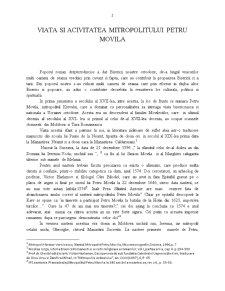 Viața și activitatea mitropolitului Petru Movilă - Pagina 2