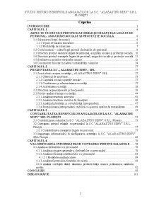 Studiu privind beneficiile angajaților la SC Alabastru Serv SRL Ploiești - Pagina 1