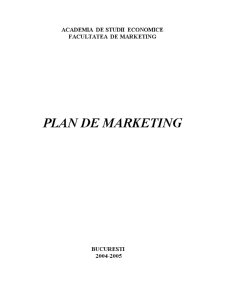 Plan de Marketing - Pagina 1
