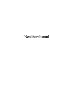 Neoliberalismul - Pagina 1