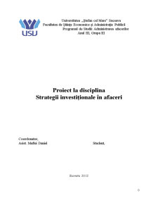 Strategii investiționale în afaceri - studiu de fezabilitate SC Ferma de Animale SRL - Pagina 1