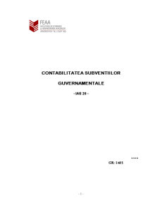 Contabilitatea Subventiior Guvernamentale - Pagina 1