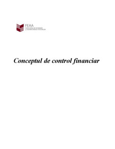 Conceptul de Control Financiar - Pagina 1