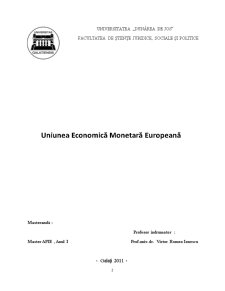 Uniunea Economică Monetară Europeană - Pagina 2