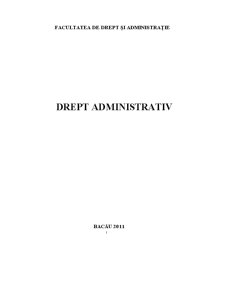 Drept administrativ - varianta intermediară - Pagina 1