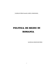 Politică de mediu în România - Pagina 1