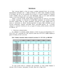 Analiza statistică a forței de muncă la întreprinderea SC XYZ SRL în perioada 2005-2010 - Pagina 2