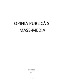 Opinia publică și mass media - Pagina 1