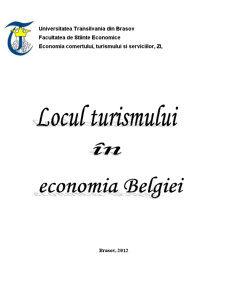 Locul Turismului în Economia Belgiei - Pagina 1