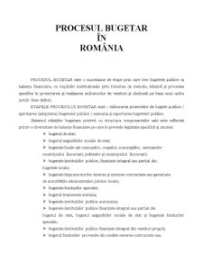 Procesul Bugetar din România - Pagina 1