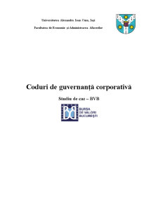 Coduri de Guvernanță Corporativă - Pagina 1