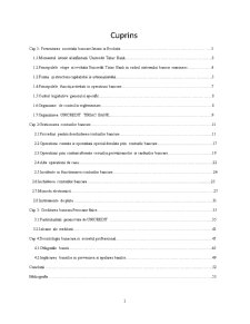 Monografie Unicredit Țiriac Bank - Pagina 1
