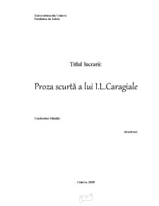 Proza scurtă a lui Ion Luca Caragiale - Pagina 2