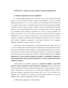 Structura organizatorică în cadrul întreprinderii SC Vitanta SA - Pagina 1