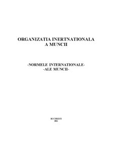 Normele internaționale ale muncii - Pagina 1