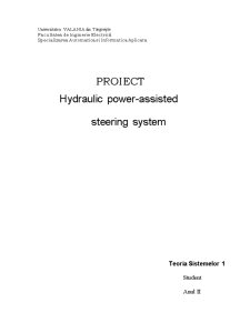 Hydraulic Power - Assisted Steering System - Pagina 1