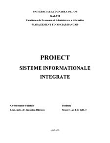 Sisteme informaționale integrate - Pagina 1