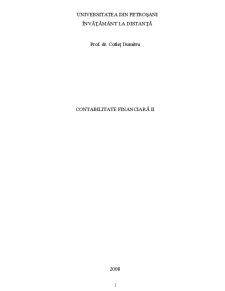 Contabilitate Financiară II - Pagina 1