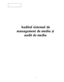 Sistemul de Management de Mediu și Audit de Mediu - Pagina 1