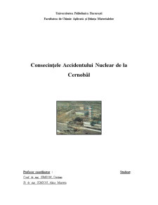 Consecințele Accidentului Nuclear de la Cernobâl - Pagina 1