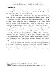 Instituirea Sfintei Liturghii - Liturghia în Veacul Apostolic - Pagina 1